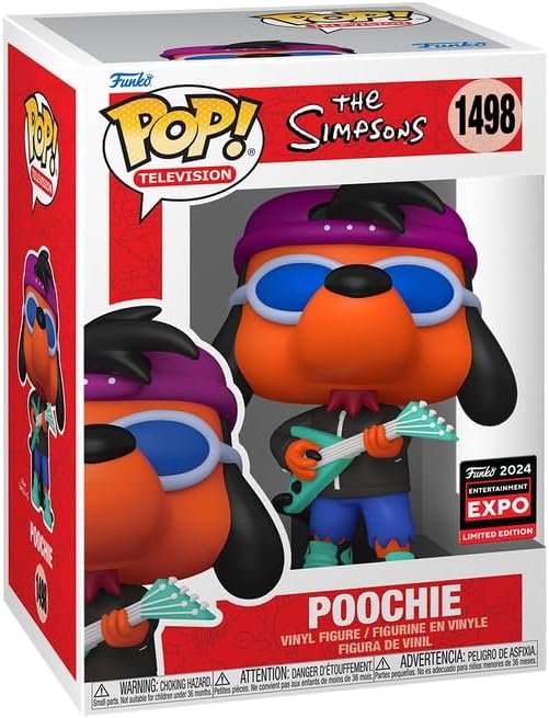The Simpsons Poochie C2E2 Convention Exclusive Shared Sticker Funko Pop!