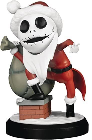 The Nightmare Before Christmas: Santa Jack & Skeleton Reindeer PX Exclusive Glow in The Dark Figures Set of 2