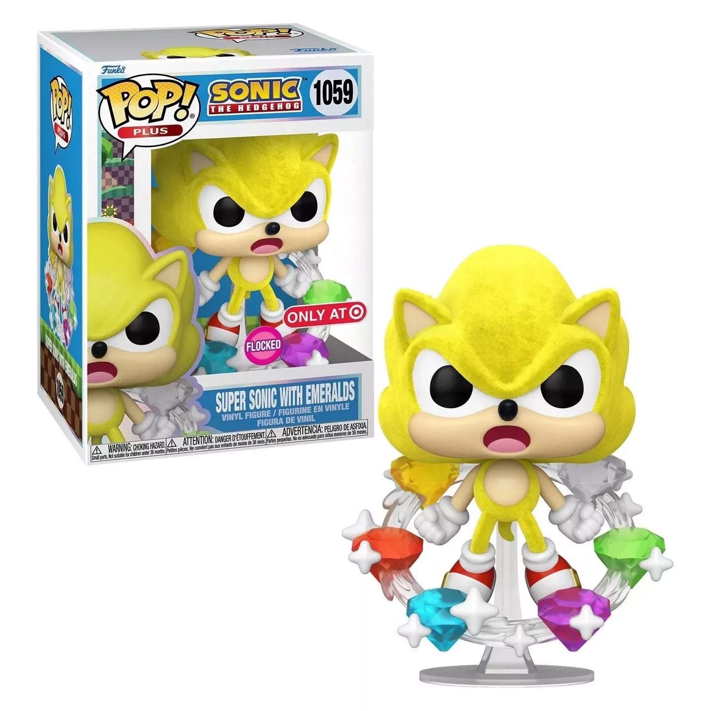 Funko POP! Plus: Super Sonic with Emeralds Figure Exclusive Vinyl Figure