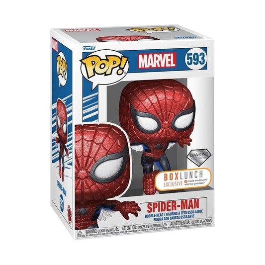 Marvel Spider-Man 80th Spider-Man Diamond Exclusive Funko Pop!