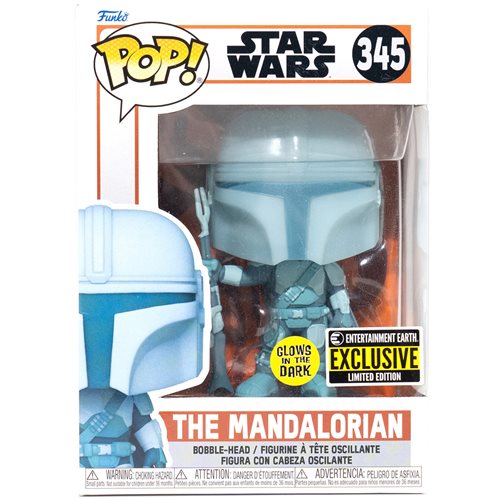 Star Wars: The Mandalorian Hologram Glow in the Dark Pop! Vinyl Figure - EE Exclusive