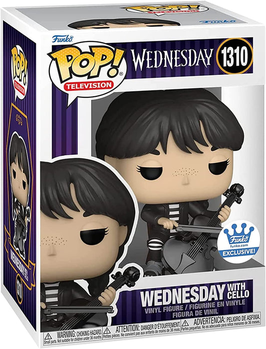 Wednesday Addams With Cello Funko Shop Exclusive Vinyl Figure
