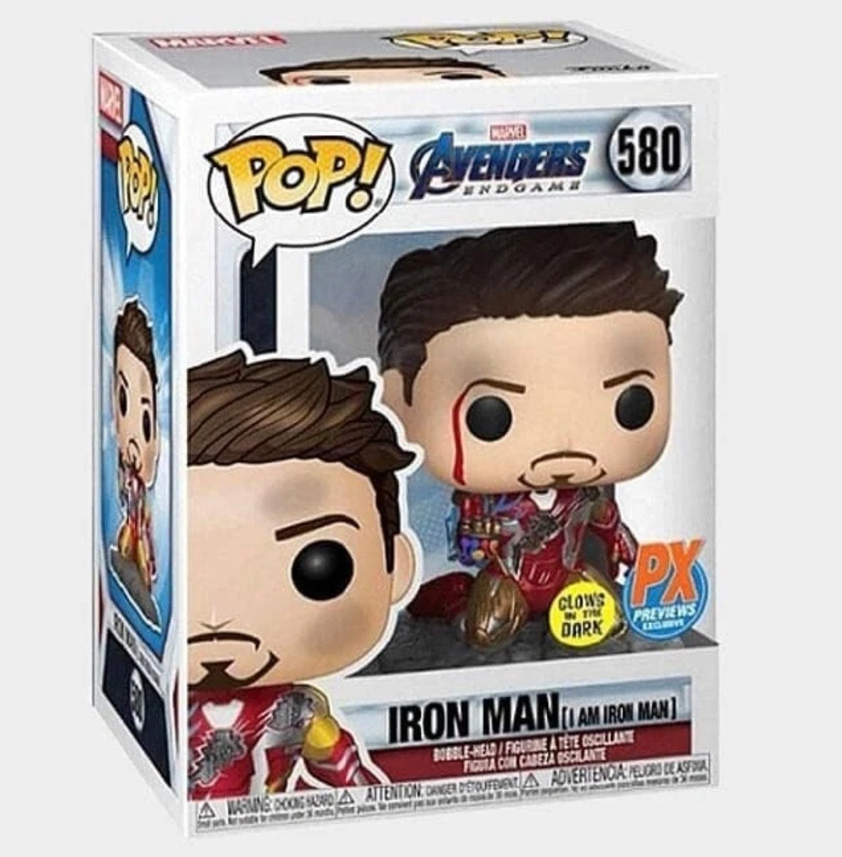 Funko Pop! Iron Man I Am Iron Man #580 GITD PX Exclusive