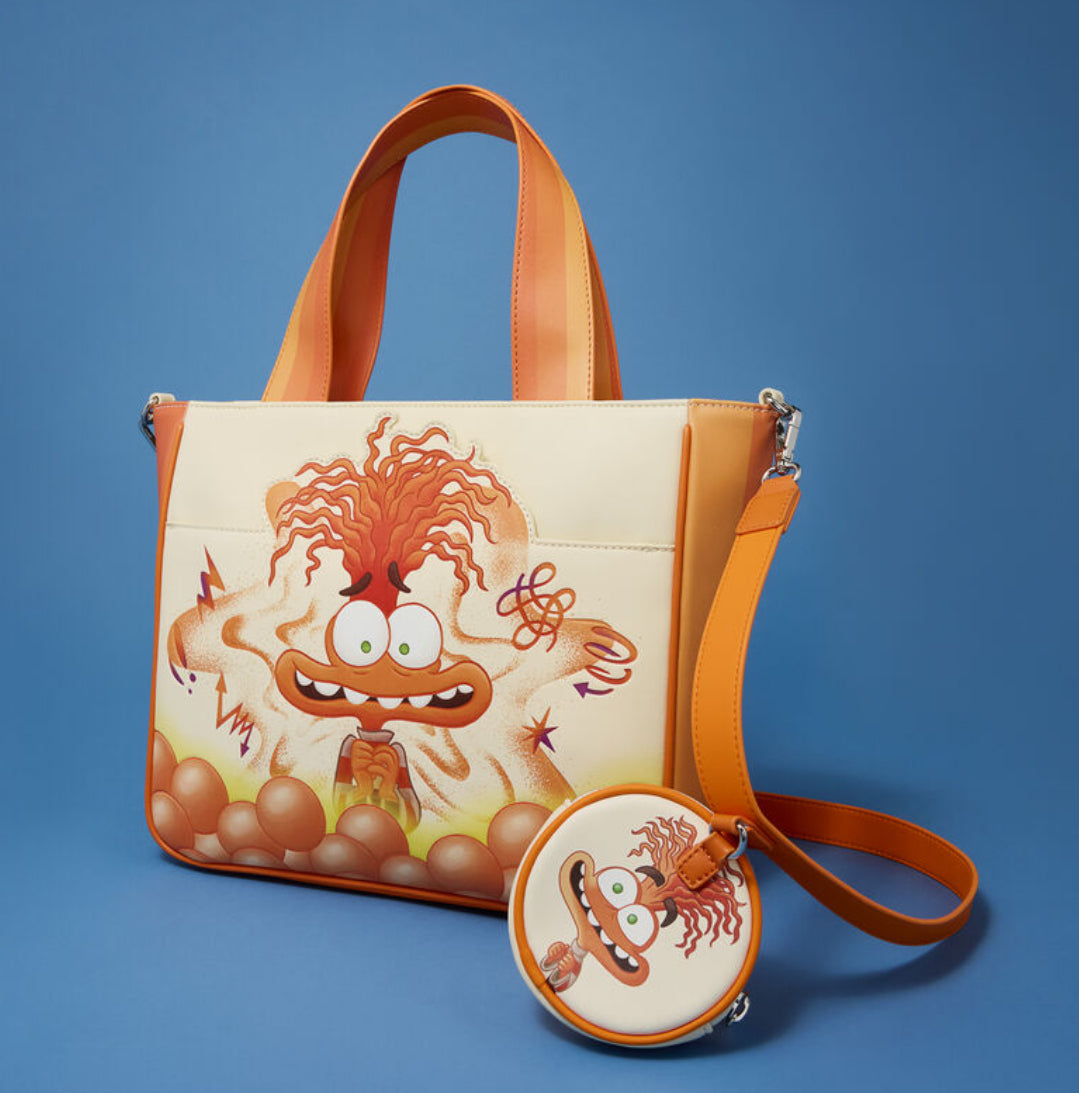 Inside Out 2 Anxiety Tote Bag with Coin Bag