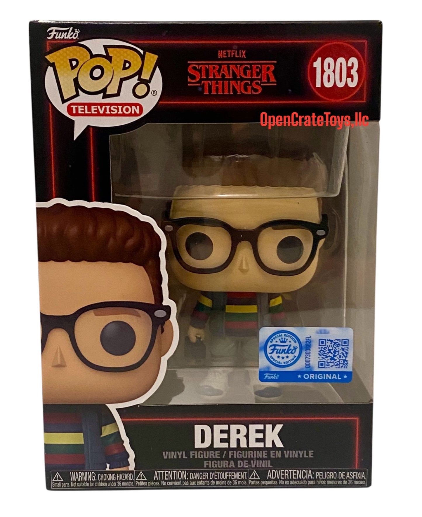 Funko Pop! Television Stranger Things Derek Turnbow Exclusive Season 5 Vinyl Figure