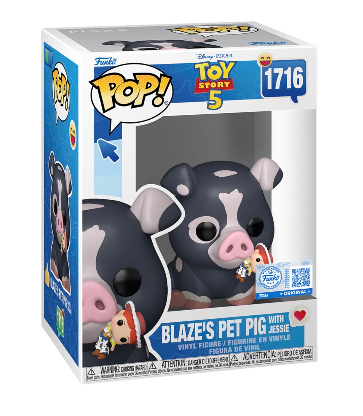 Funko Pop! Toy Story 5 Blaze's Pet Pig with Jessie #1716 Exclusive