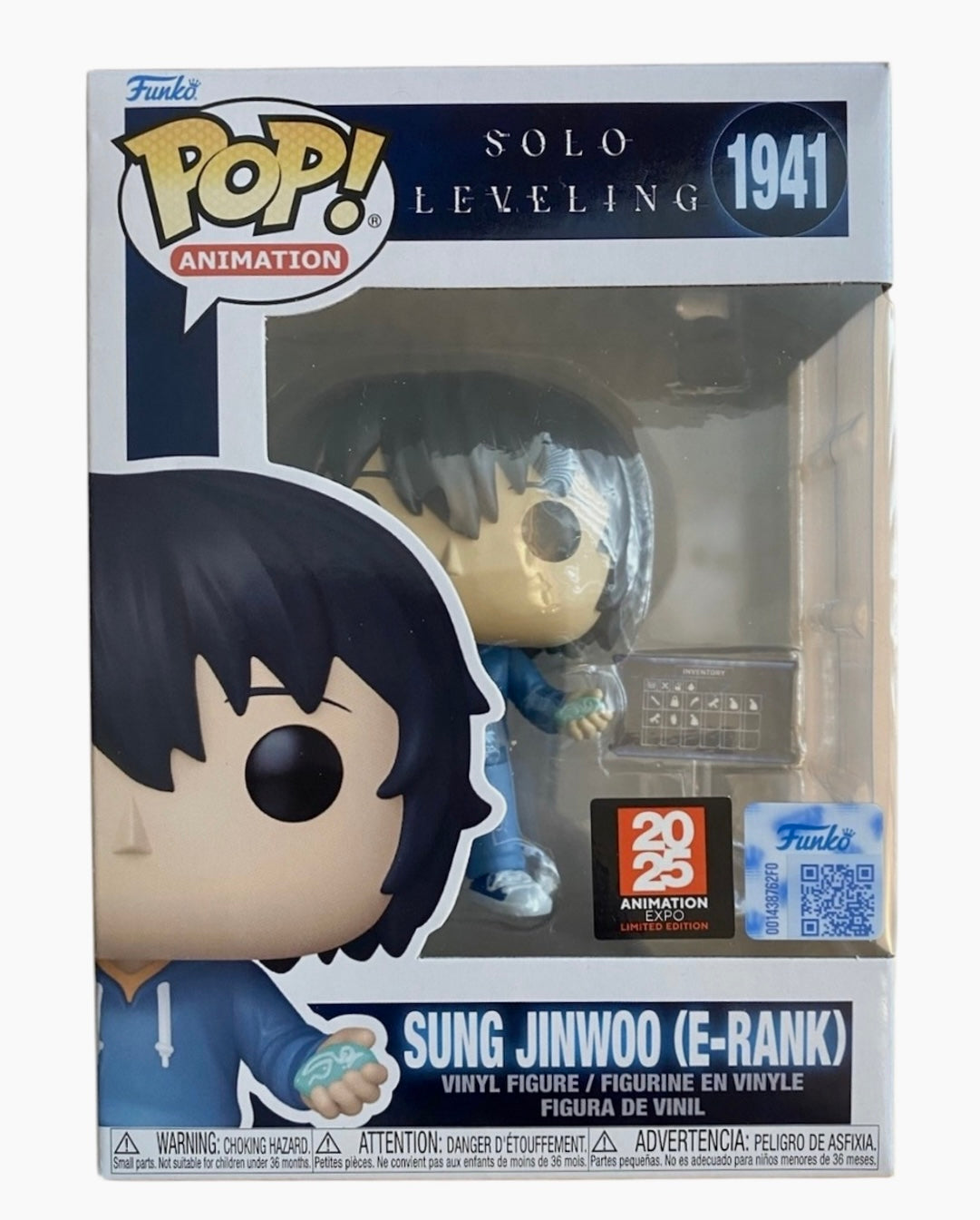 Solo Leveling Sung Jinwoo (E-Rank) with Inventory Anime Expo Shared Exclusive Vinyl Figure