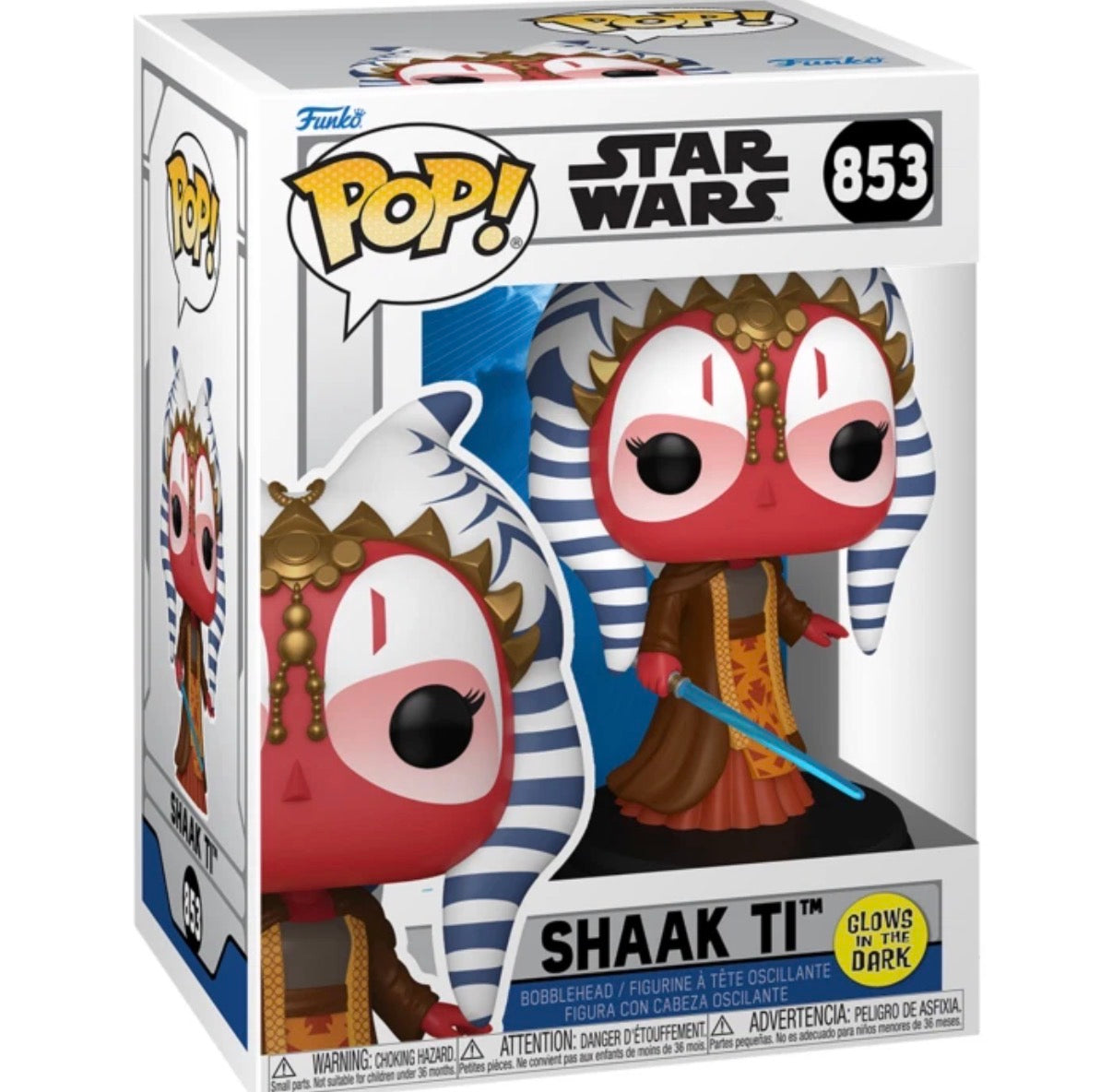 Funko Star Wars: Clone Wars – Shaak Ti Glow Pop! Vinyl In Hand Ships Now