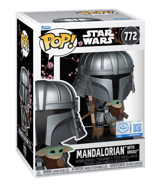 Funko Star Wars Pop!Mandalorian with Grogu (Impressions) #772 Vinyl Figure