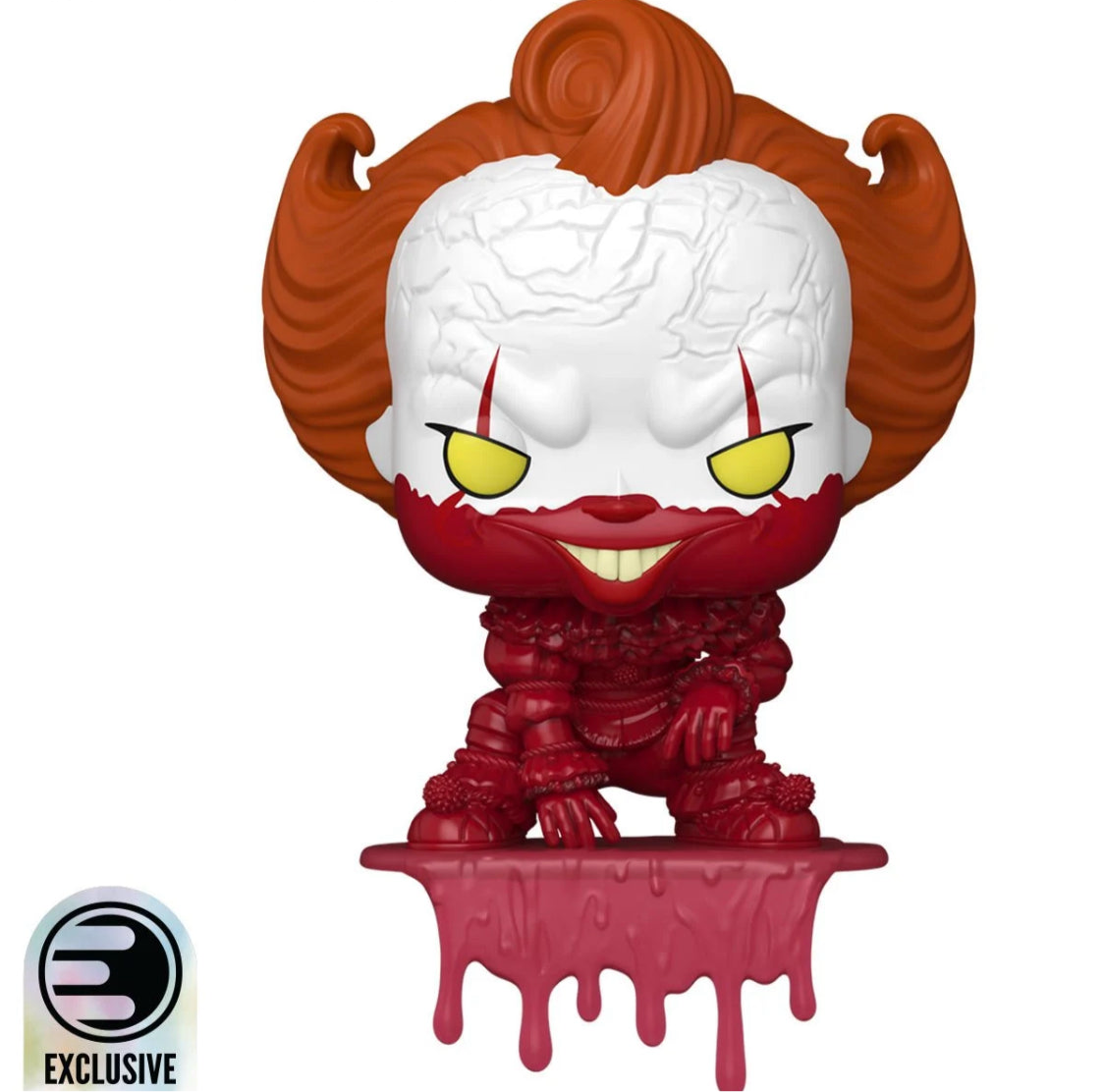 Pennywise Bloody Shelf Sitter Funko Pop EE Exclusive IT Welcome to Derry Vinyl Figure