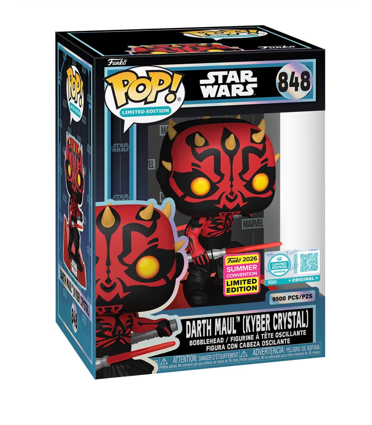 Funko Pop! Darth Maul #848 Kyber Crystal SDCC Exclusive