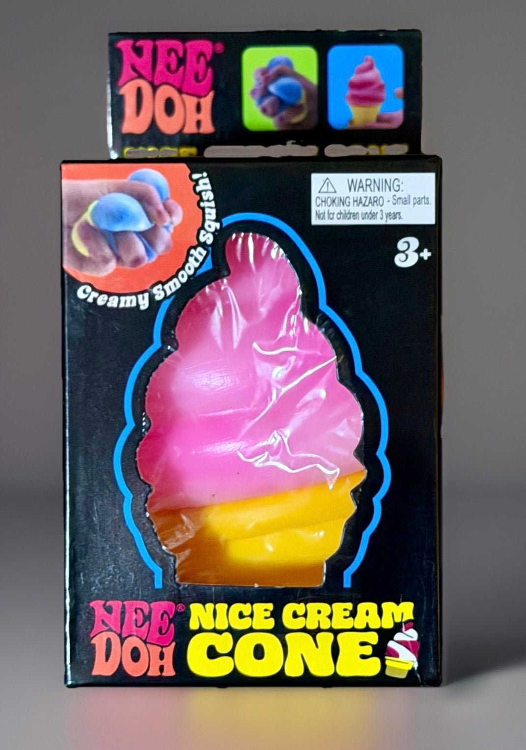 NeeDoh NICE CREAM CONE Ice Cream Swirl Squishy Toy NEE DOH Stress Ball
