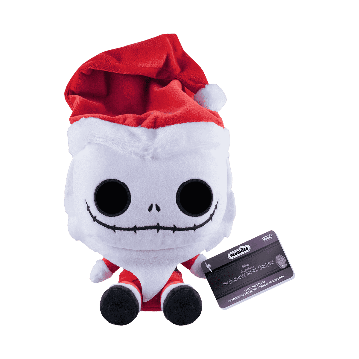 Disney Nightmare Before Christmas Santa Jack Skellington 7" Plush