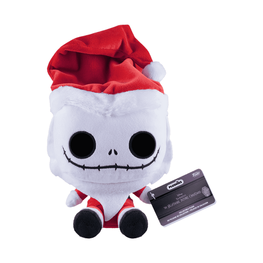 Disney Nightmare Before Christmas Santa Jack Skellington 7" Plush