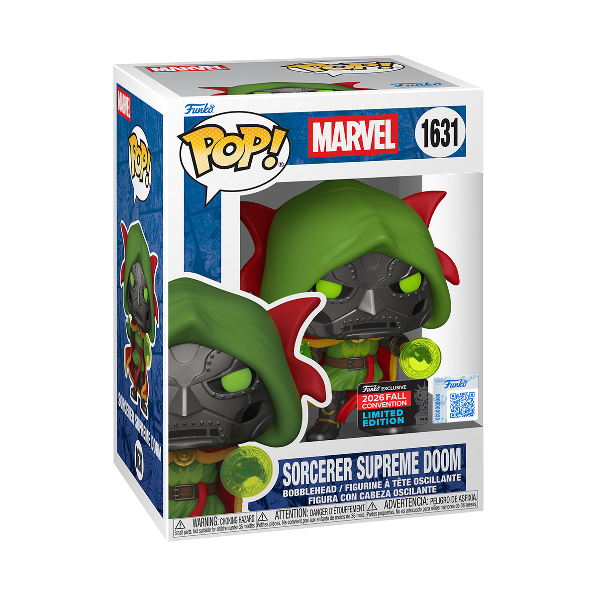 Funko Pop! Marvel Sorcerer Supreme Doom #1631 Funko Exclusive 2026 Fall Convention Limited Edition