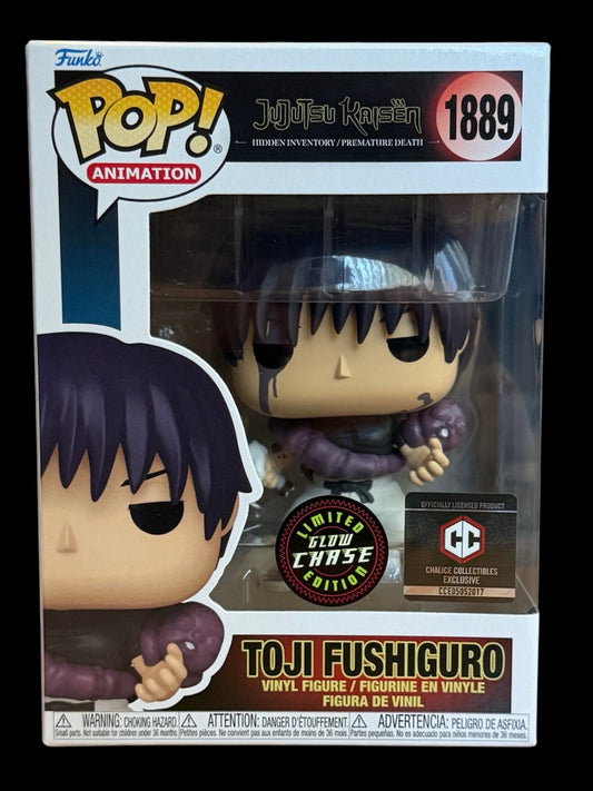Funko Pop! Animation: Jujutsu Kaisen – Toji Fushiguro #1889 (Limited Glow Chase, Chalice Collectibles Exclusive)