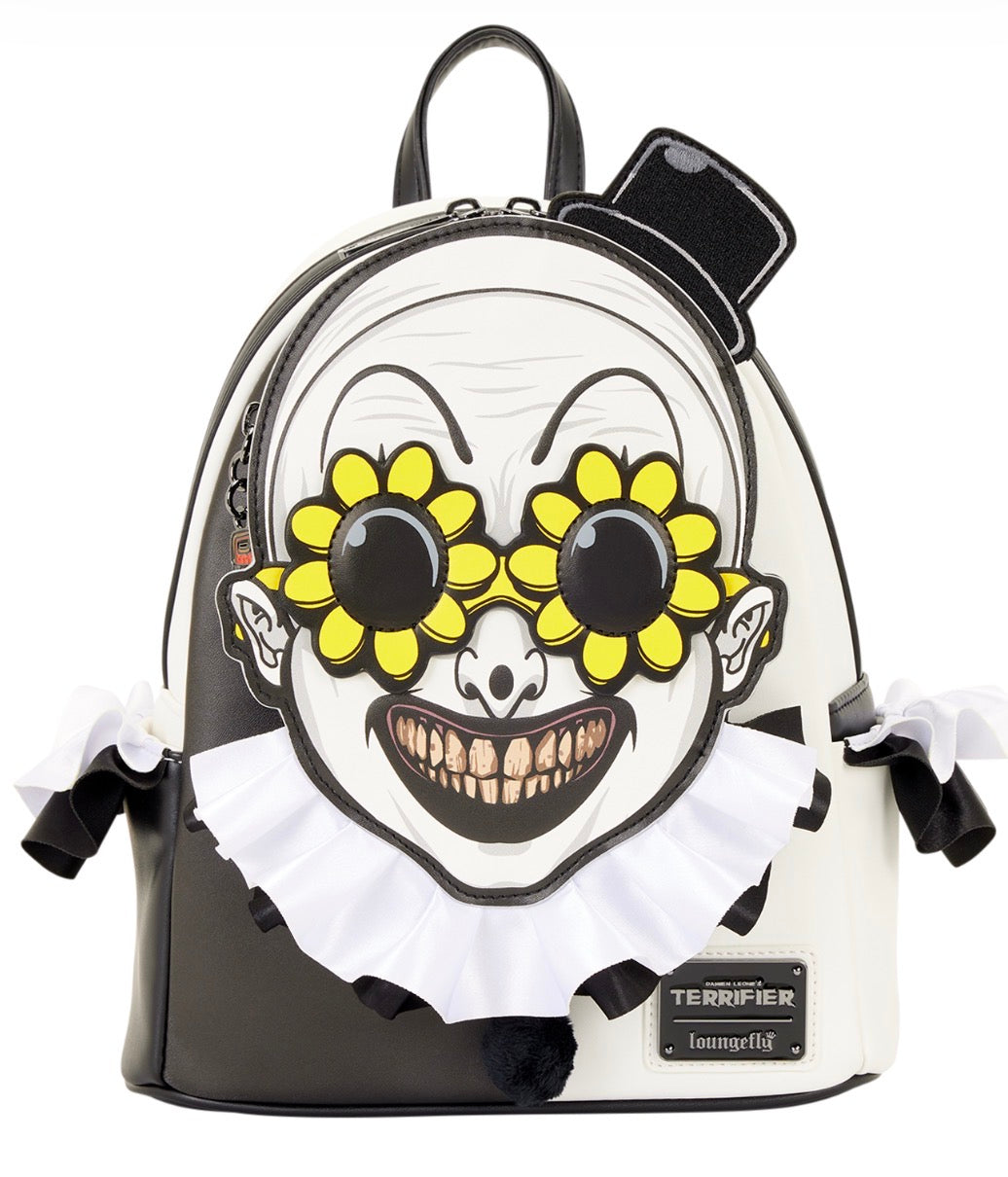 Loungefly Terrifier Art the Clown Glow Cosplay Mini Backpack Exclusive