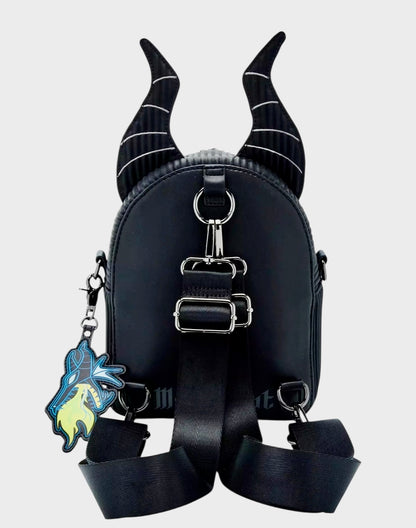 Disney Sleeping Beauty Maleficent Horns Convertible Mini Backpack