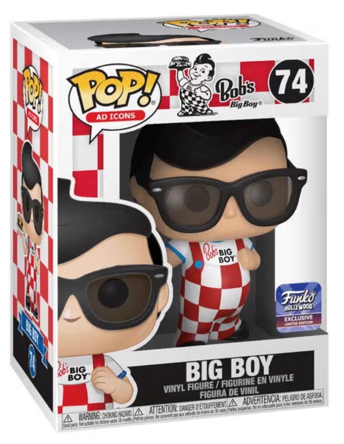 Funko Pop! Ad Icons Big Boy with burger #74 Funko Hollywood Exclusive