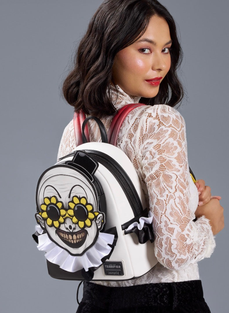 Loungefly Terrifier Art the Clown Glow Cosplay Mini Backpack Exclusive