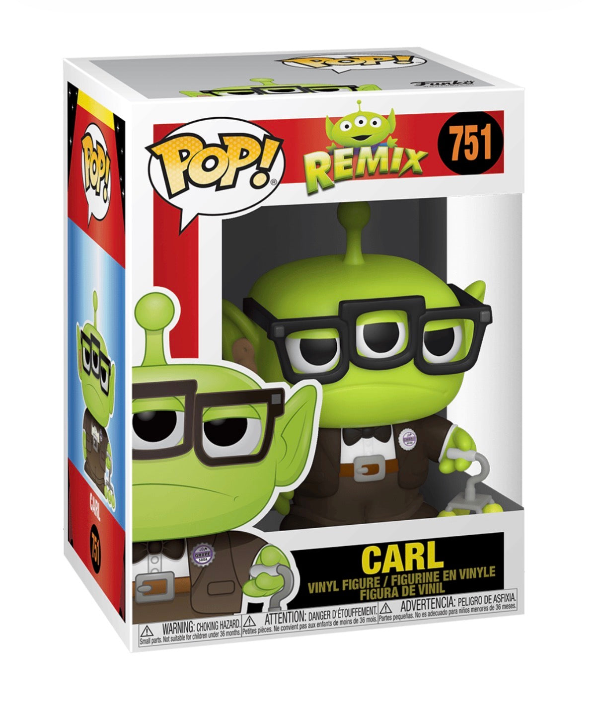 Funko Pop! Remix: Disney Pixar Alien as Carl #751 Vinyl Figure (Chalice Exclusive)