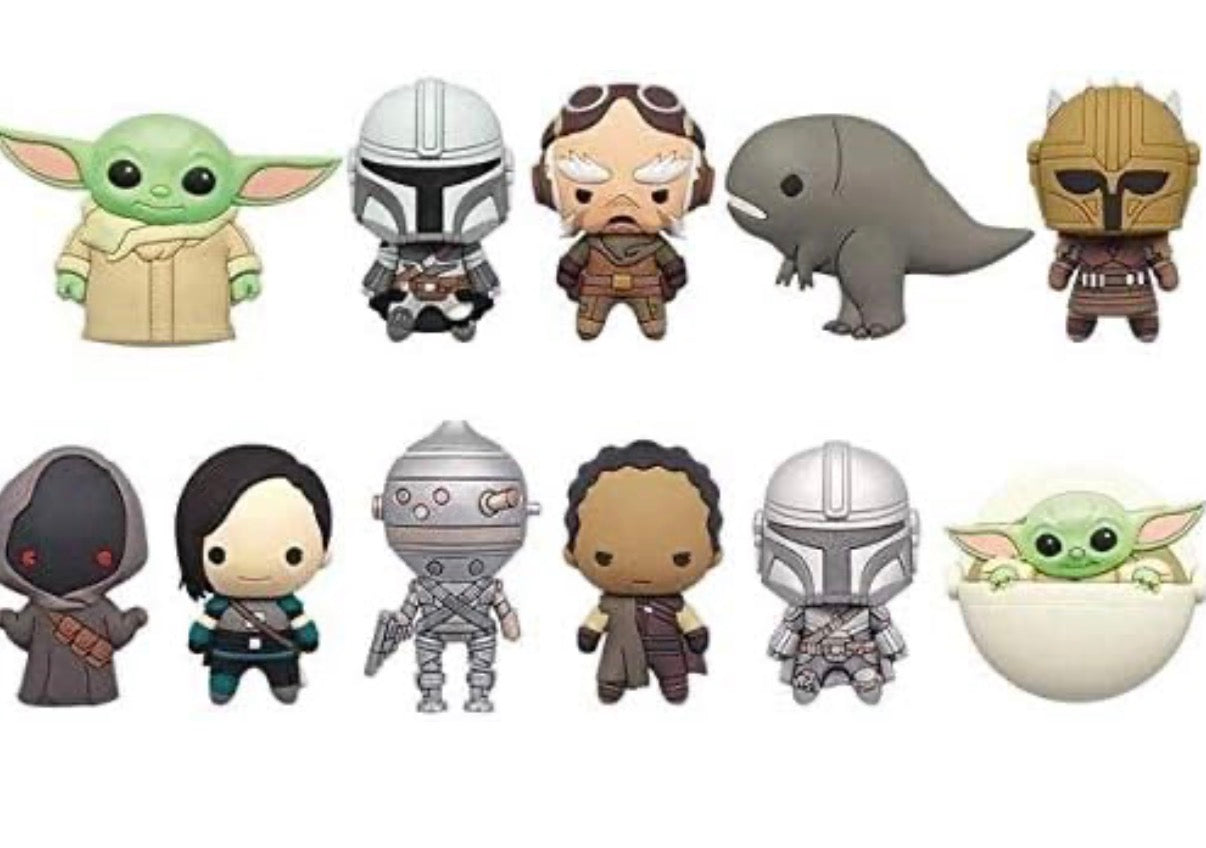 The Mandalorian Series 1 3D Foam Bag Charm Clip in Blind Bag