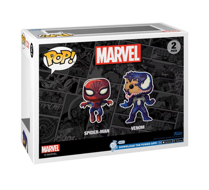 Marvel Exclusive D23 Spider-Man and Venom 2 Pack Vinyl Figures