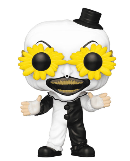 Funko Pop! Movies: Terrifier Art the Clown with Glasses #1593 Common + Chase Bundle (Funko Exclusive)