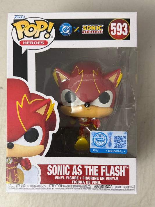 Funko Pop! Heroes: DC x Sonic the Hedgehog – Sonic as The Flash #593