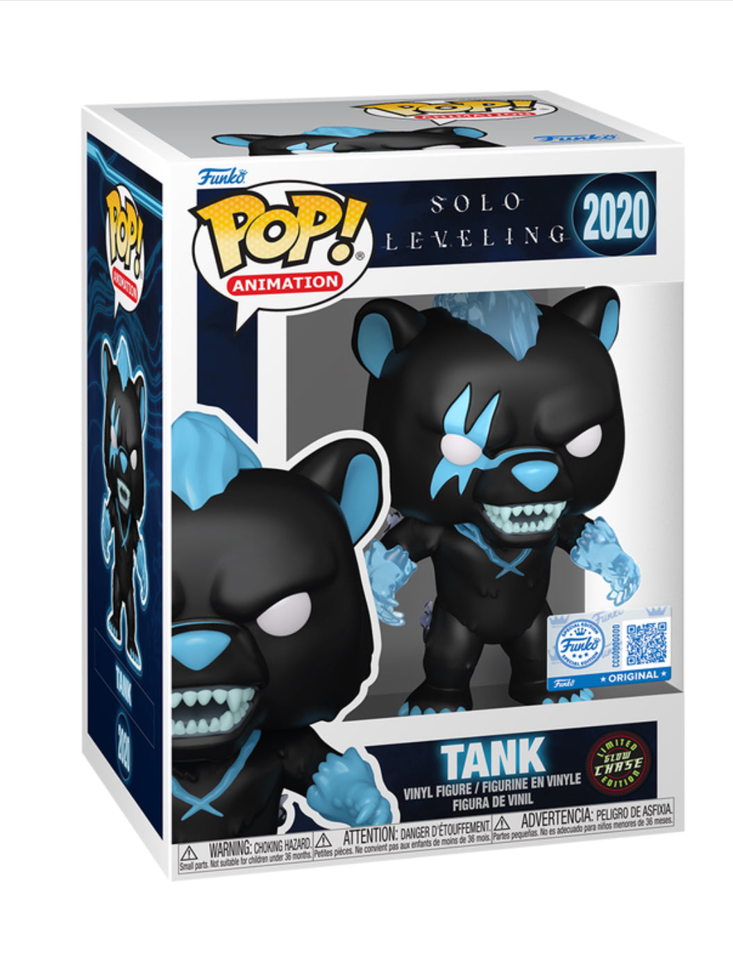 EXCLUSIVE LE CHASE GLOW BUNDLE Tank Solo Leveling Funko Pop #2020 Anime