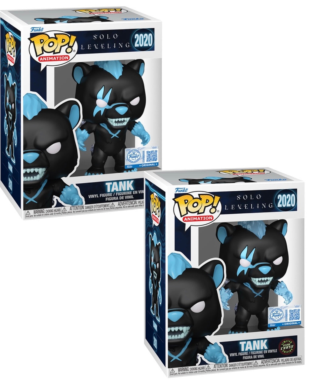 EXCLUSIVE LE CHASE GLOW BUNDLE Tank Solo Leveling Funko Pop #2020 Anime