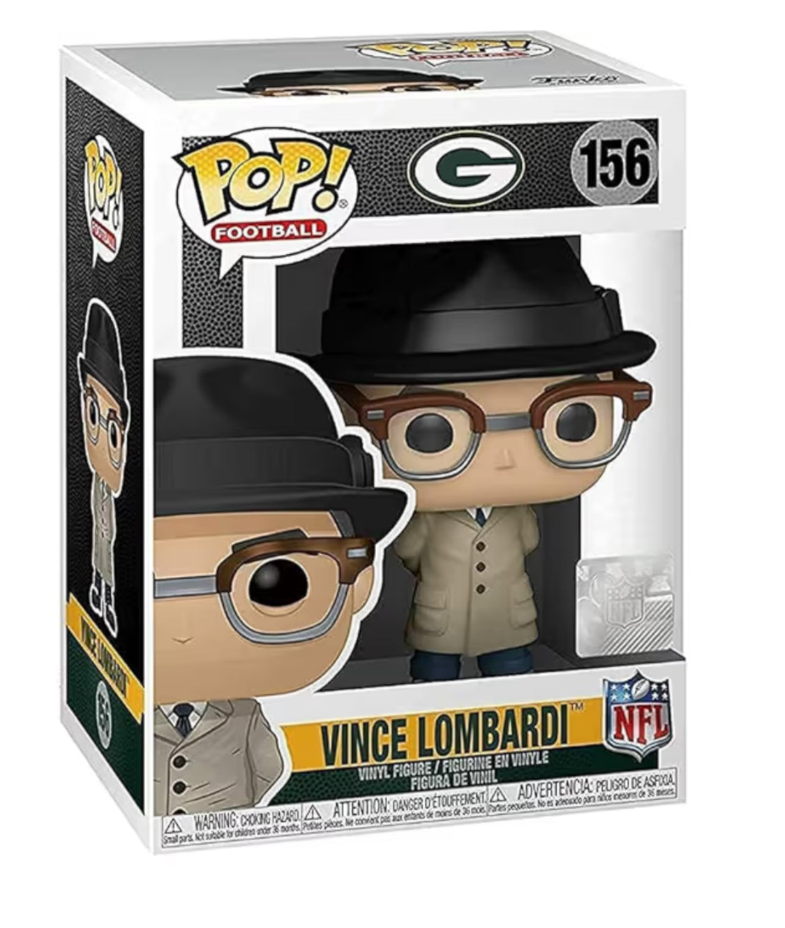 NFL: Legends - Vince Lombardi #156 Green Bay Packers Funko Pop! Vinyl