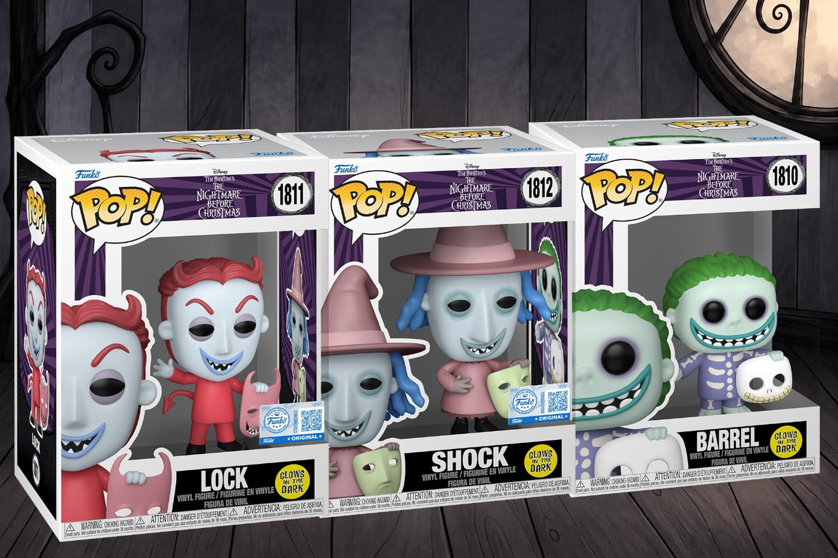 Funko Pop! Lock, Shock & Barrel GITD Exclusive Set of 3