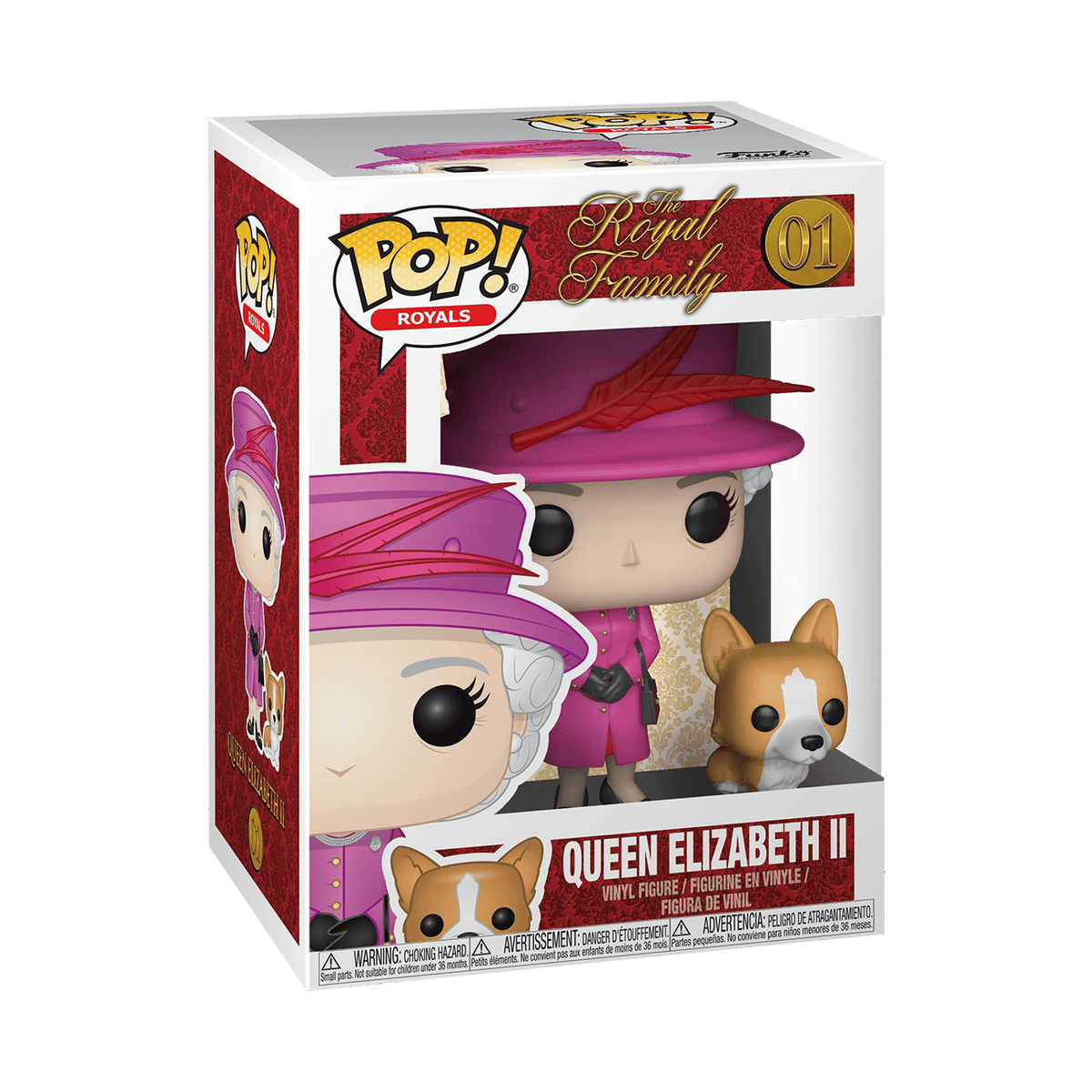 The Royals Bundle Set of 2 Funkos - Queen Elizabeth II & Corgi and Queen Elizabeth Green Suit