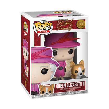 The Royals Bundle Set of 2 Funkos - Queen Elizabeth II & Corgi and Queen Elizabeth Green Suit