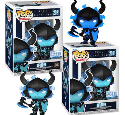 Funko Pop! Animation Solo Leveling Iron Chase Funko and Common Bundle #2021 Amazon Exclusive