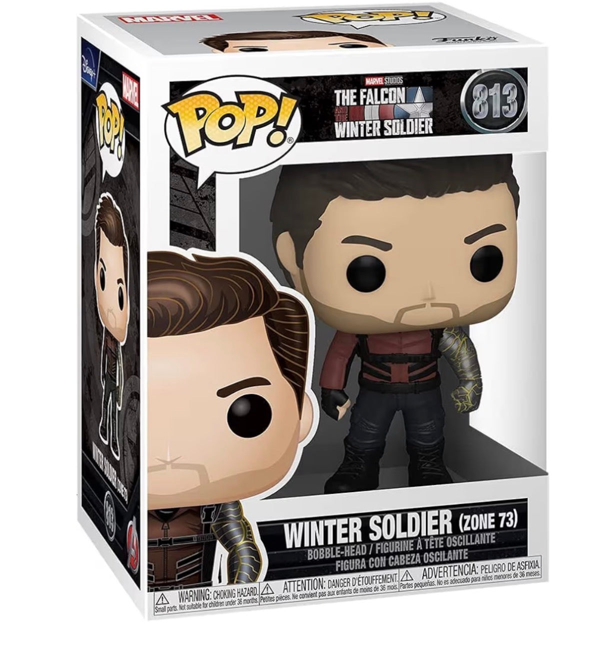 Funko Pop! Marvel: The Falcon and the Winter Soldier – Winter Soldier Zone 73 #813 Bobble-Head