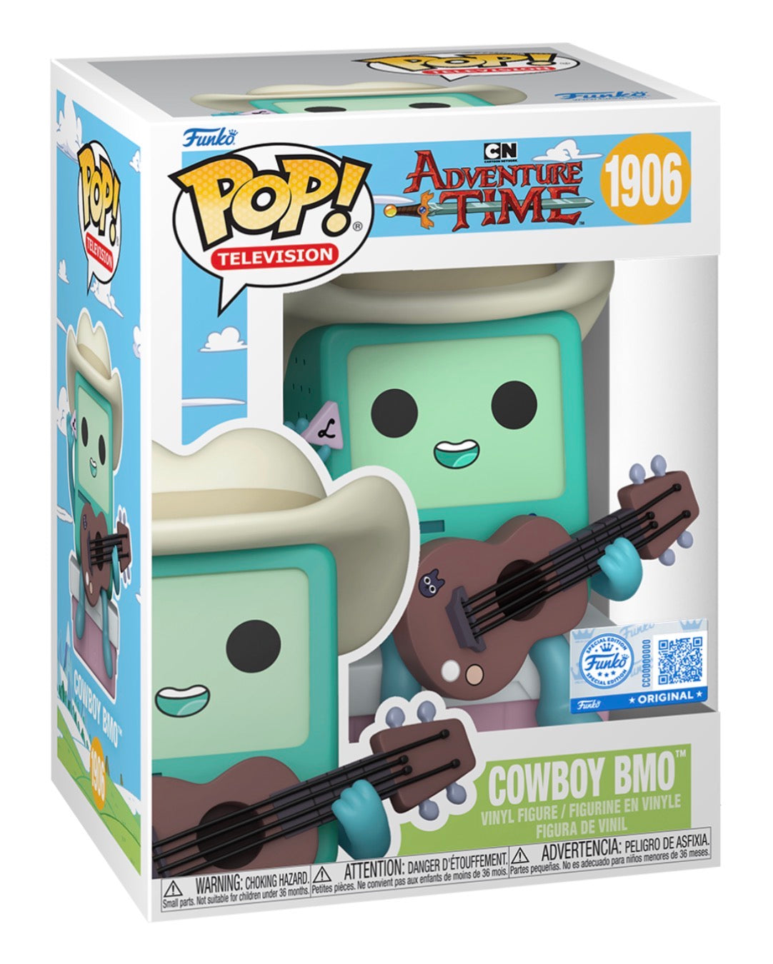Funko Adventure Time Cowboy BMO with Guitar Exclusive Pop! Vinyl #1906