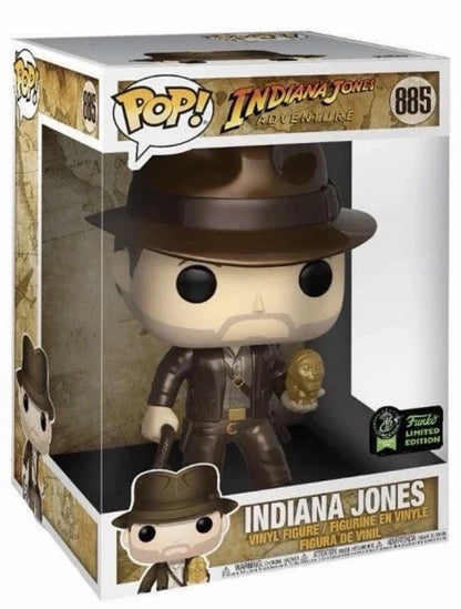 Disney Pop! Vinyl Figure Indiana Jones with Idol Metallic 10" ECCC Exclusive 885