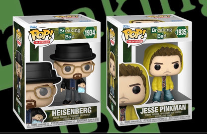 Funko Pop! Breaking Bad Heisenberg #1934 & Jesse Pinkman #1935 Bundle