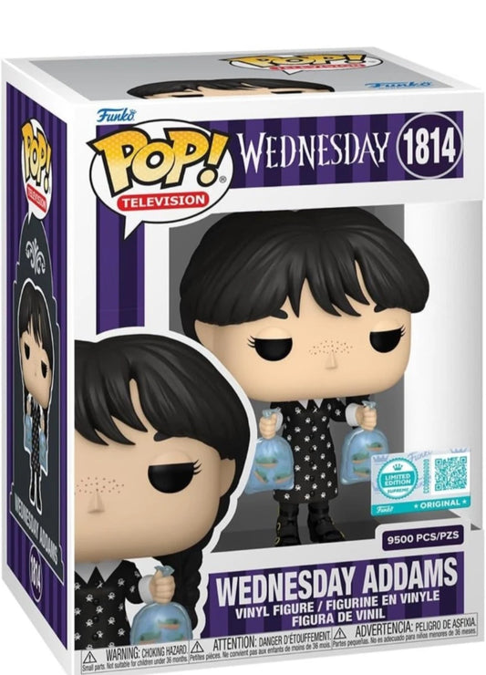 Funko Pop! Wednesday with Piranhas Exclusive Vinyl Figure LE 9500