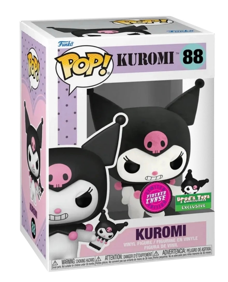 Funko Pop! Sanrio Flocked Kuromi Chase Exclusive Vinyl Figure #88