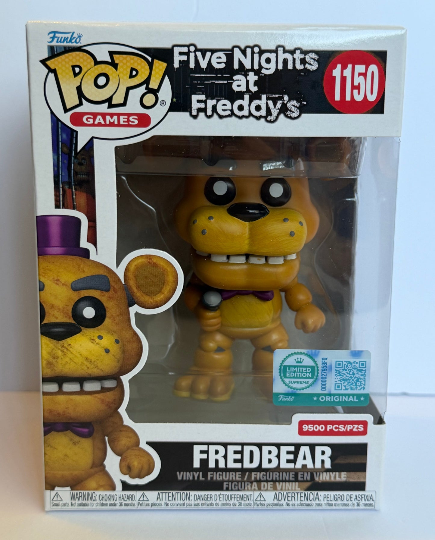 Funko Pop! Games: Five Nights at Freddy's Fredbear #1150 (Limited Edition Supreme Exclusive 9500 pcs)