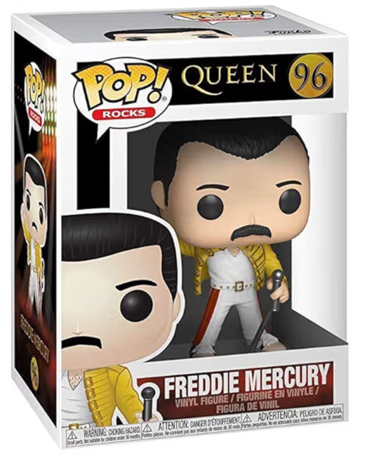 FREDDIE MERCURY (QUEEN) Funko Pop! Rocks Wembley 1986 #96