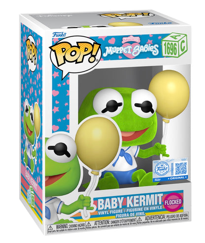 Funko Pop! Baby Kermit Flocked #1696 Muppet Babies Exclusive