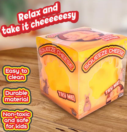Squeeze Cheese Squishy Sensory Toy by Gooie Zooie