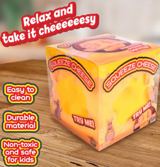 Squeeze Cheese Squishy Sensory Toy by Gooie Zooie
