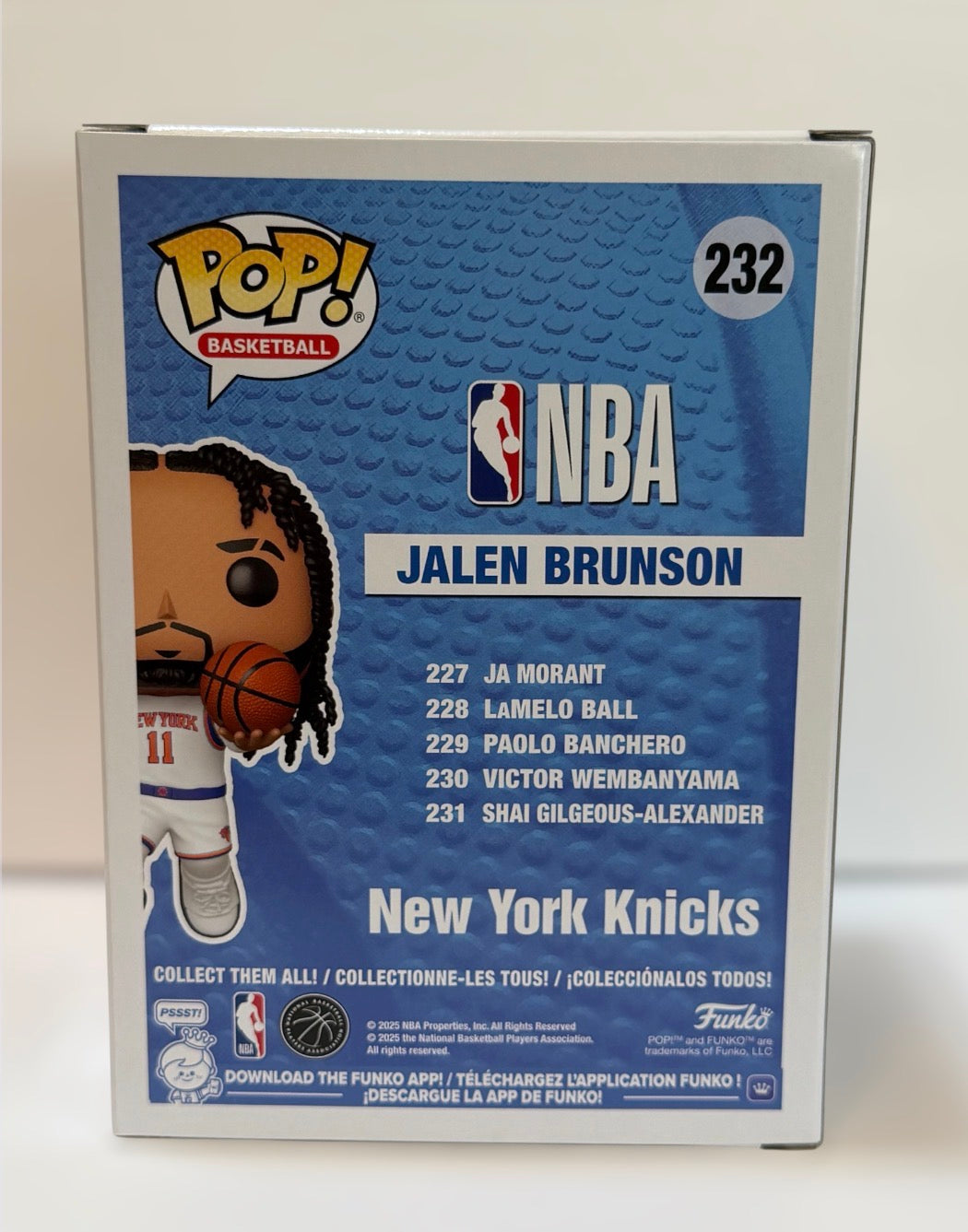 Funko Pop! Jalen Brunson #232 New York Knicks Association Edition Uniform Exclusive