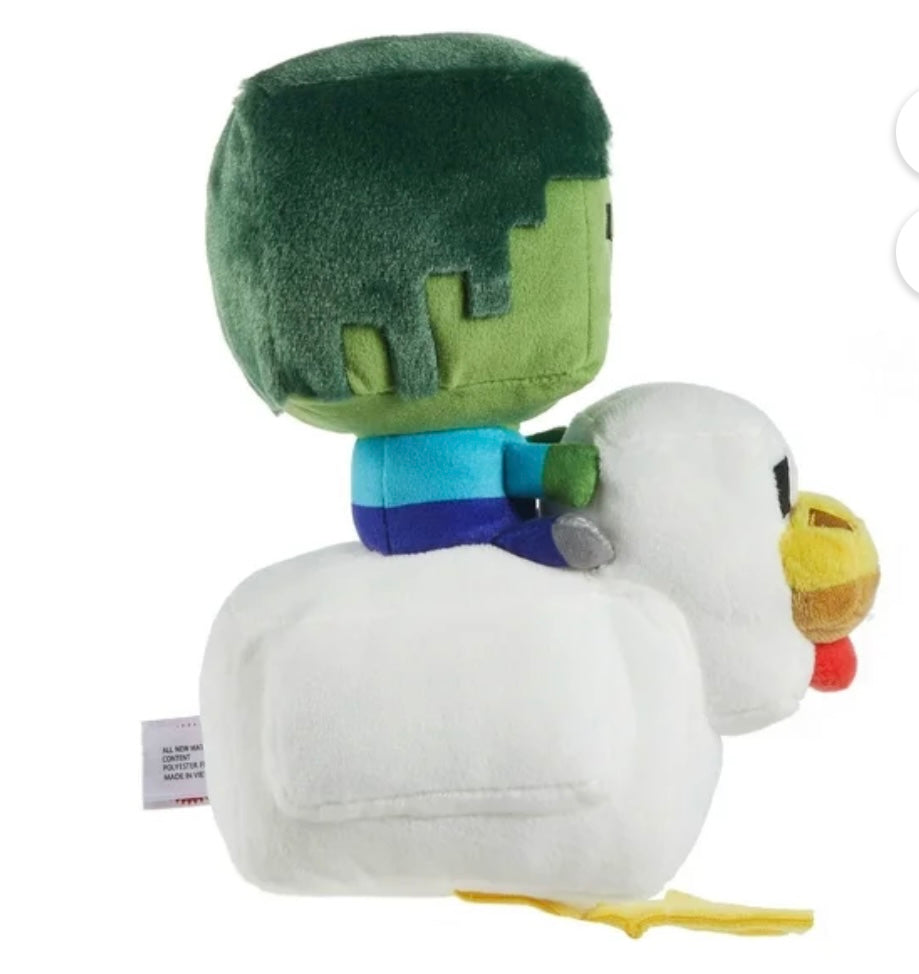 Minecraft Zombie Chicken Jockey Plush