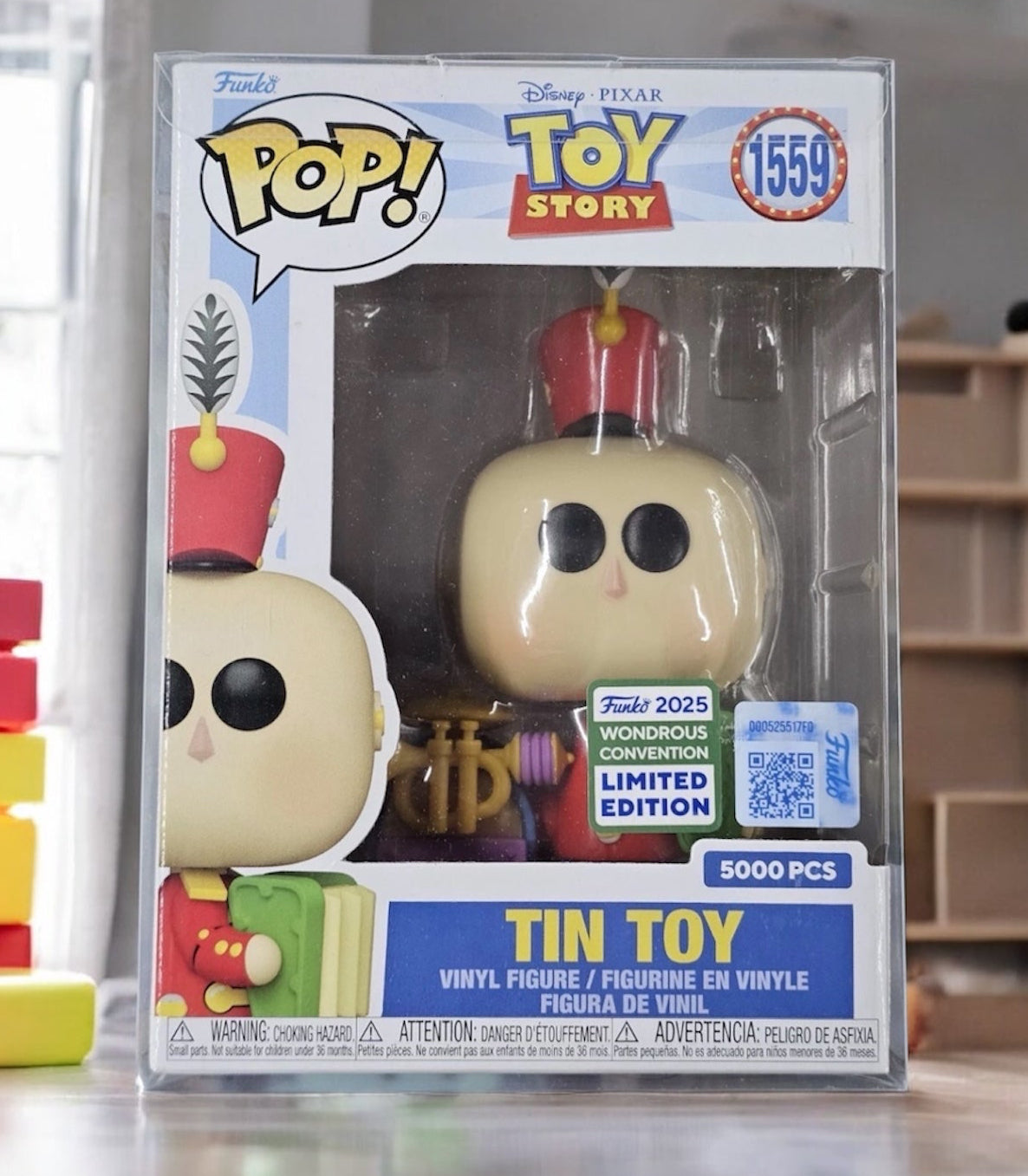 Funko Pop! Toy Story – Tin Toy #1559 (Funko 2025 Wondrous Convention Limited Edition Exclusive 5000 pcs)